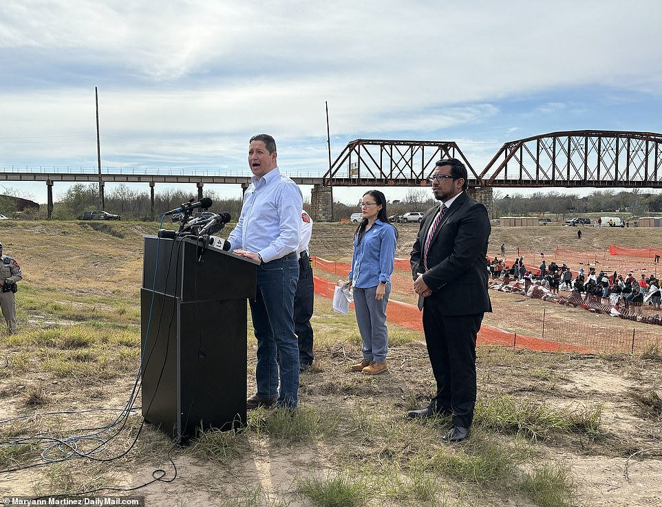 Local Congressman Tony Gonzales held a press conference just feet from where migrants are being held to explain how the border crisis has affected his constituents