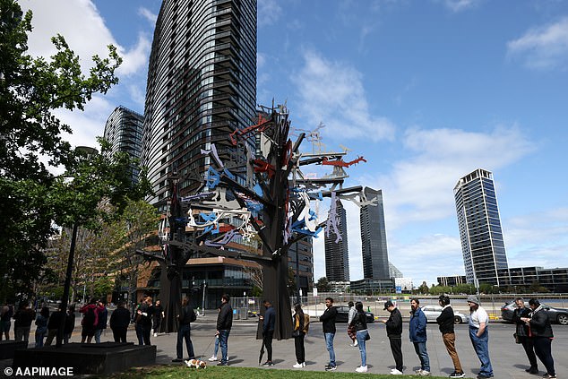 In the City of Melbourne council area, a significant 41.1 percent of homes are sold at a loss (pictured shows Docklands near the Yarra River)