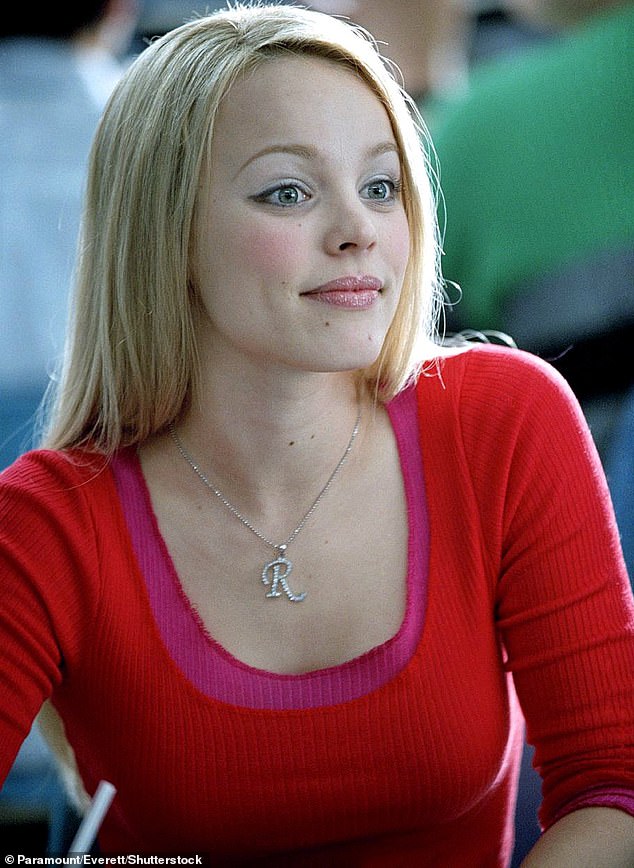 But Rachel delivered a scene-stealing performance in Mean Girls as the reigning bully Regina George, who she plays in 2004.