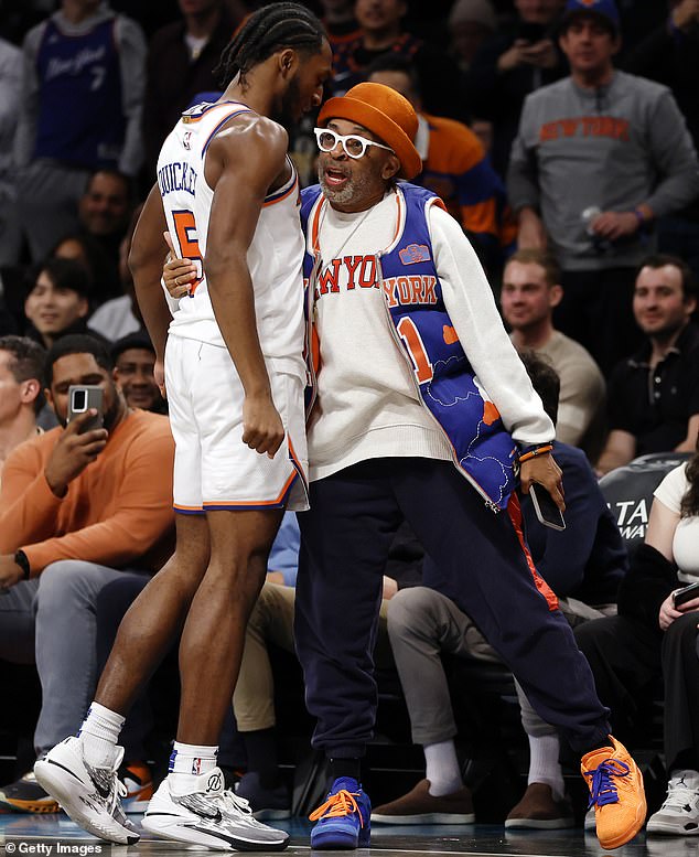 Lee bumped into Quickley's chest after drawing a technical foul following his three-pointer for a 4-point play