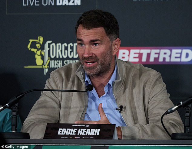 Eddie Hearn has previously claimed there were 'many reasons why the fight shouldn't have happened'