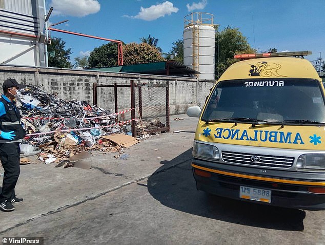 The remains were recovered from the waste and sent to the Forensic Science Institute of Bangkok Police Hospital