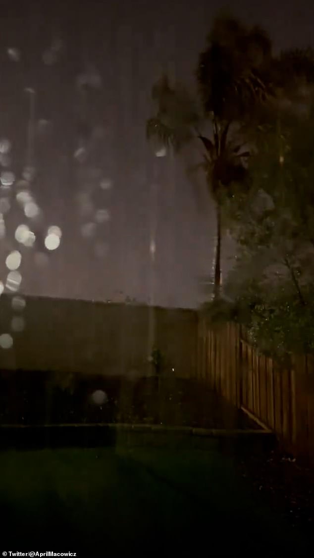 An Oxnard resident is sharing images of the heavy rain that hit the area this morning