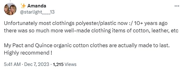 1703164154 625 Woman sparks FURIOUS debate about sustainable clothing insisting budget