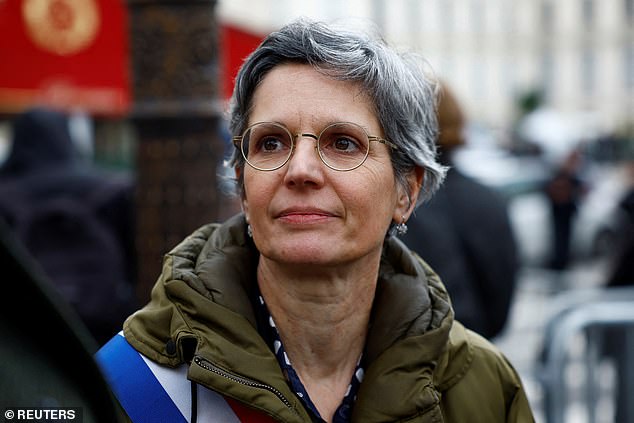 MP Sandrine Rousseau (pictured) said: 'Emmanuel Macron's words about Depardieu are yet another insult to the freedom of expression of victims of the sexual violence movement.'