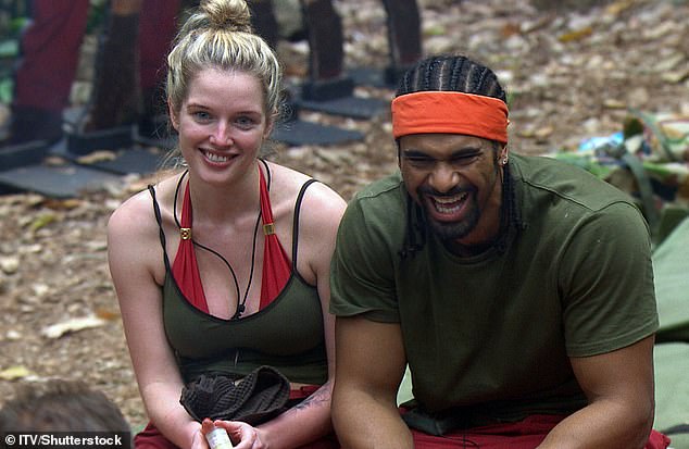 Helen reconnected with David earlier this year after they both appeared on I'm A Celebrity... Get Me Out of Here!  in 2012 (pictured on the show)