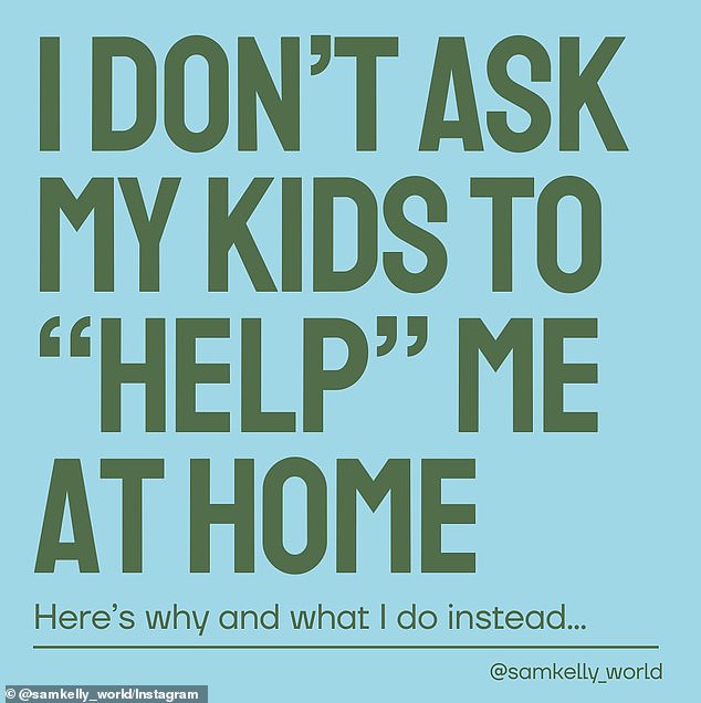 Sam's post about teaching children about the invisible burden of managing a home has received more than 66,000 likes and almost 2,000 comments