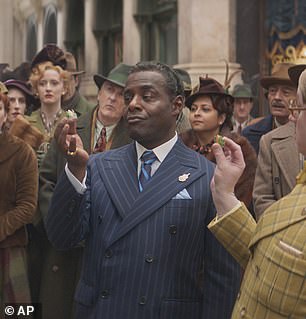 At the forefront of the stars was Paterson Joseph, who played evil boss Alan Johnson in the show and portrays Arthur Slugworth, a corrupt businessman and the leader of the Chocolate Cartel, in the new film.