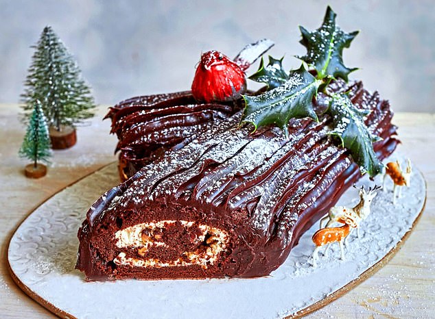 However, Prue's Chocolate Yule Log, described as a Swiss roll 'subtly laced with Irish cream liqueur to heighten the festive mood', has been linked to an increased risk of liver cancer, stomach cancer and colon cancer because it contains alcohol (stock image)