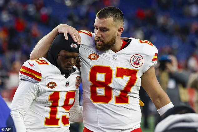 Kelce has previously said he is underpaid by NFL standards at $14 million per year