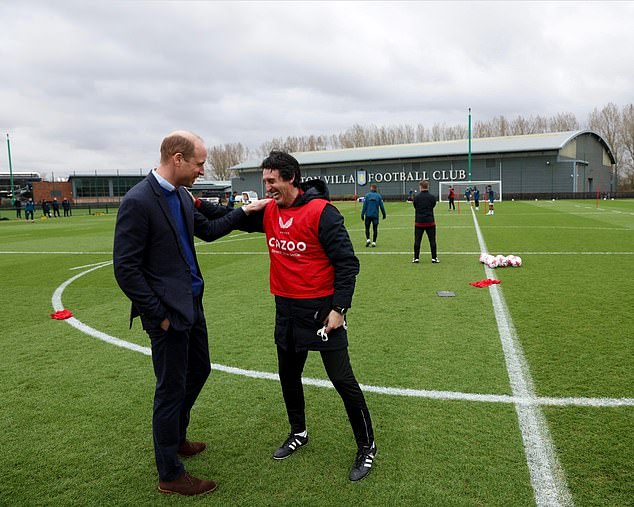 The Prince of Wales is a known Aston Villa fanatic and has visited the training ground