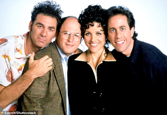 'Seinfeld', Michael Richards, Jason Alexander, Julia Louis-Dreyfus, Jerry Seinfeld, 1990-98, season 9 'Seinfeld' TV series