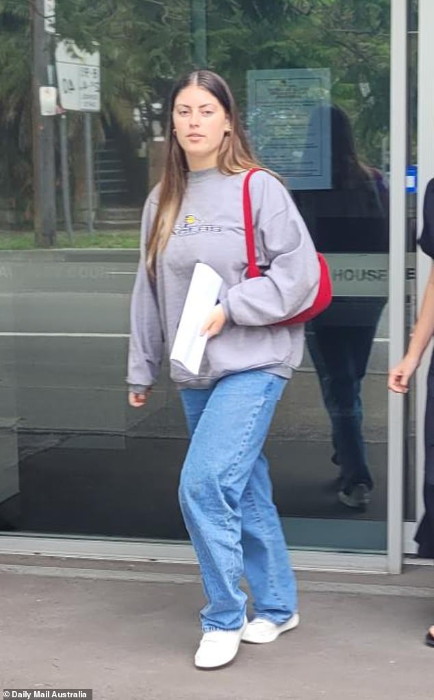 McCauley, one of three children of former ABC journalist and ex-husband Jason McCauley, appeared at Waverley Local Court on Thursday.  She is pictured at the same court in January