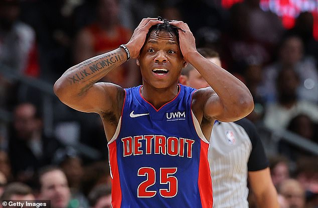 Detroit hasn't won a game since Oct. 28 against the Bulls in their third game of the season