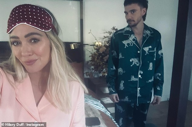 The Lizzie McGuire star then shared a photo showing her spending time with her husband moments after they got out of bed