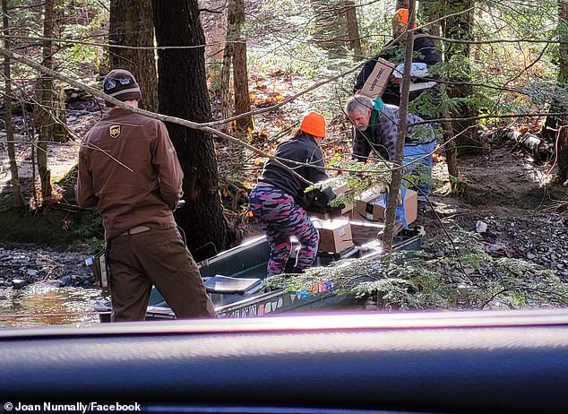 Long, who successfully drove the truck until it reached Pond Road during a recent delivery, became concerned that he could not deliver packages to homes on a damaged road.