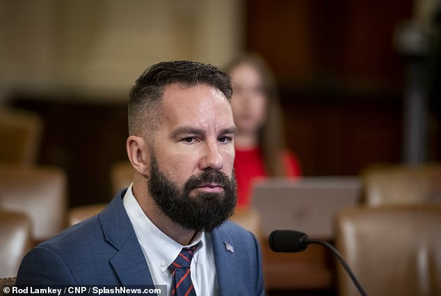 IRS whistleblowers Joseph Ziegler (pictured) and Gary Shapley, who conducted the tax investigation into Hunter, testified to Congress that Wolf had closed leads that could involve Joe Biden