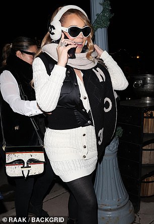 Mariah was also spotted visiting a Chanel store in Aspen as Christmas approached