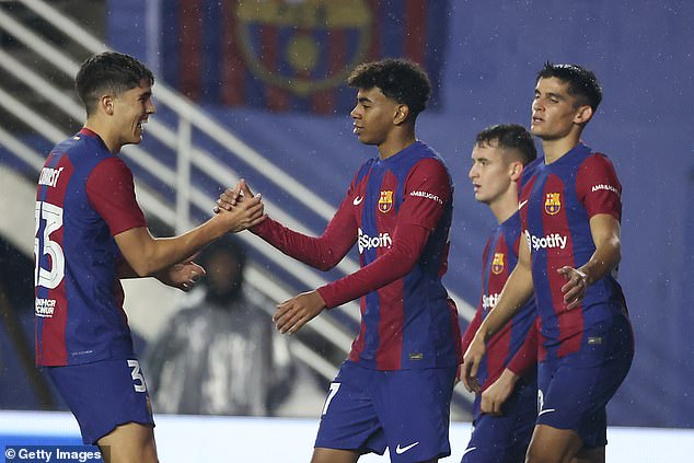 Barcelona played a line-up with six teenagers after playing a La Liga match thirty hours earlier