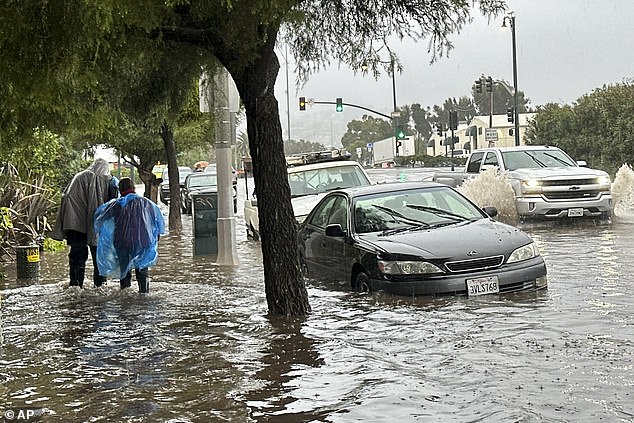 The storm tore through Northern California earlier this week as the center of the low-pressure system slowly moved south off the coast