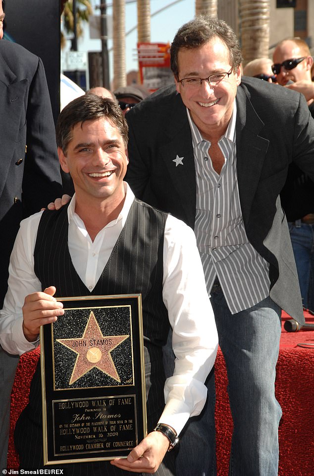 Stamos paid tribute to Saget's immense talents as an entertainer in his new book, citing his career as a comedian, actor and host of America's Funniest Home Videos.  Pictured in 2009 in Hollywood