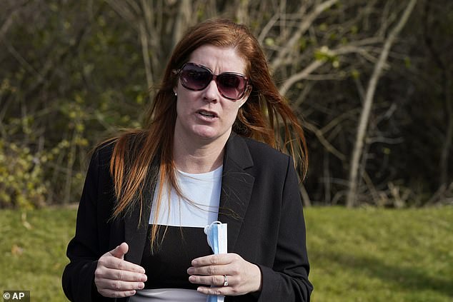 Monica Palmer, pictured on November 20, 2020, said she could not remember the phone call