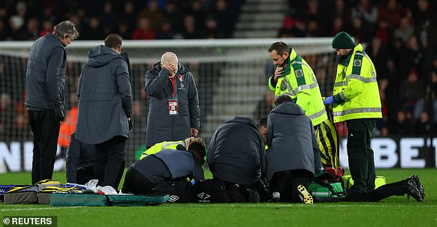 Lockyer collapsed on the Vitality Stadium pitch after suffering cardiac arrest