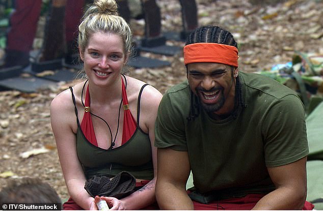 Helen reconnected with David earlier this year after they both appeared on I'm A Celebrity... Get Me Out of Here!  in 2012 (pictured on the show)