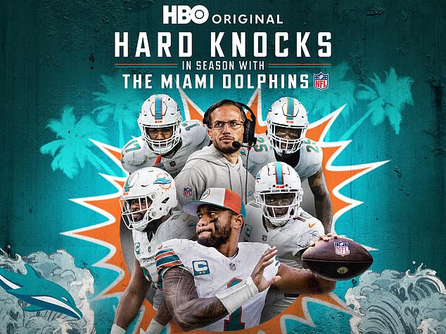 Hill (below right) has been a focal point for Dolphins coaches and HBO producers this season