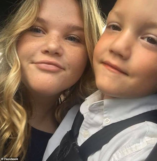 The 16-year-old and her younger brother JJ, seven, (right) went missing in September 2019 and their bodies were discovered in her stepfather's backyard in June 2020