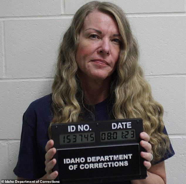 Vallow grinned in a mugshot taken in August after she was sentenced to life in an Idaho prison for the murders of her children, JJ and Tylee