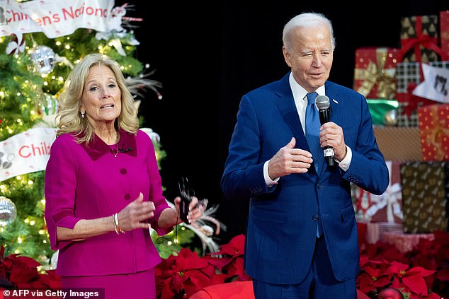 Joe Biden addresses young patients and their families