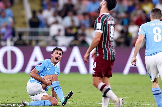 Man City fans feared for their main man after he appeared to be injured