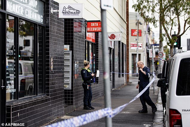 The High Court heard that the girl has been in the custody of the state since childhood and has run away 275 times in the past three years (photo, police at the scene)