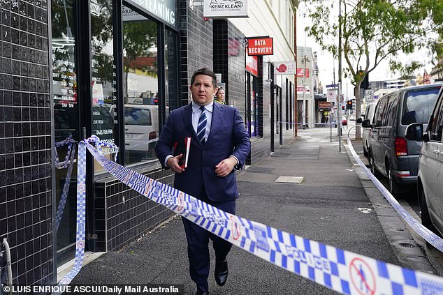 The court heard the girl tell staff at the therapeutic facility: 'I'm going to burn the building down and I'm going to hurt people' while out on bail (photo, police at scene)