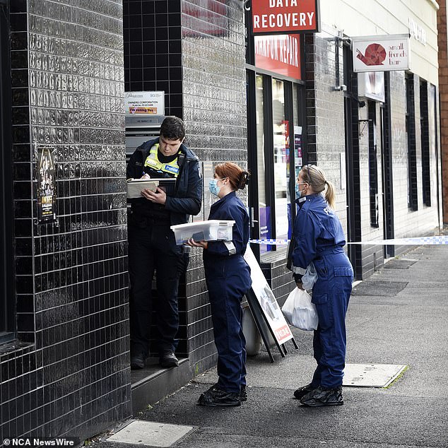 The case will return to court in January following a failed application to move the girl to a safer facility (photo, police on scene)