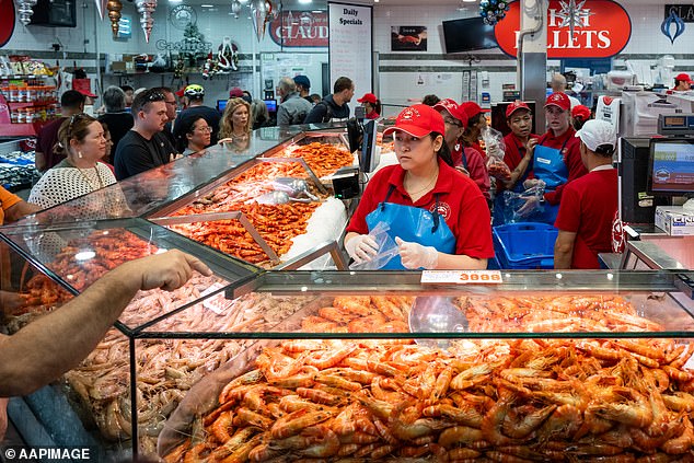 Sydney's market (above) offers 'affordably delicious' fish such as school whiting, gurnard and ocean coat