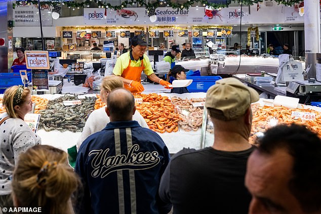 Sydney's extremely popular fish market (above) is open on Christmas Eve from 5am to 5pm on Saturday