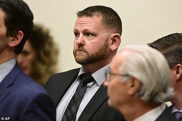 Aurora Officer Randy Roedema (pictured) was convicted of negligent homicide for the 2019 death of 23-year-old Elijah McClain