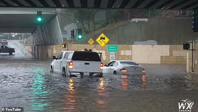 Fortunately, a Good Samaritan in a much larger truck came to the rescue and managed to lift the child and his father out of the BMW and into his Toyota Tundra.