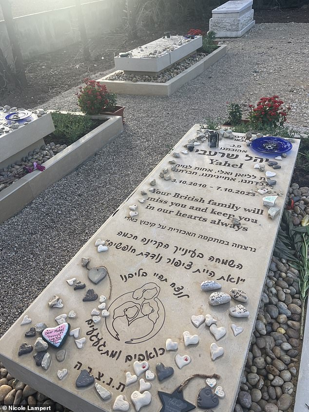 The graves were all designed in collaboration with Lianne's British family, who came by for the 'stone setting' 30 days after the funeral