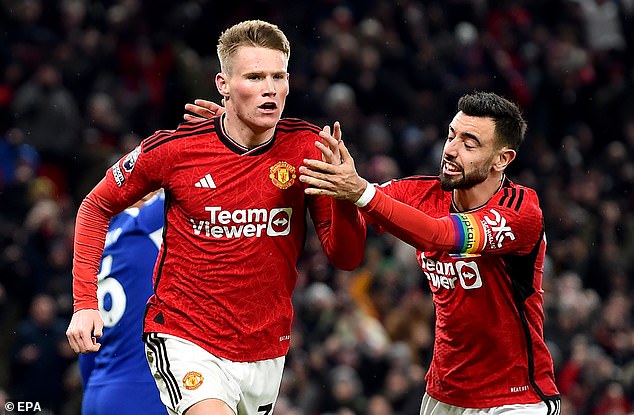 Scholes also believes United would get the best out of Scott McTominay and Bruno Fernandes if the Scotland international played in a more advanced position.