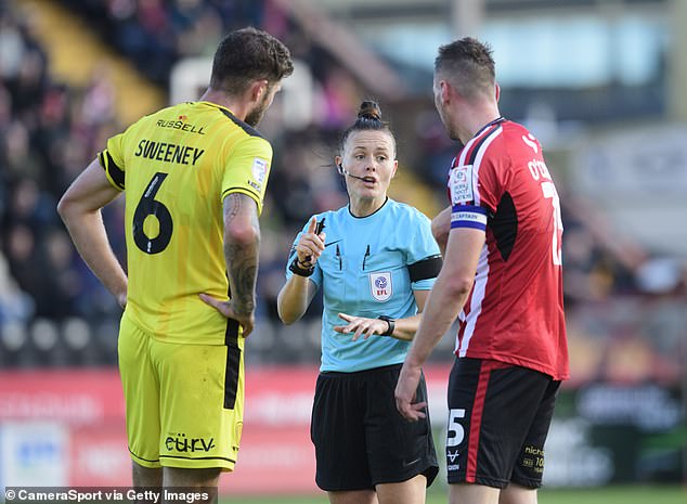 The 40-year-old also became the first woman to officiate an EFL match two years ago