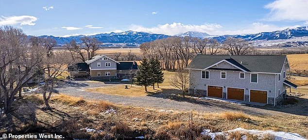 In addition to the main house, the extensive estate also includes seven other properties and several working barns