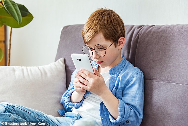 Ofcom research earlier this year found that a fifth of three and four year olds have their own mobile device (stock image)