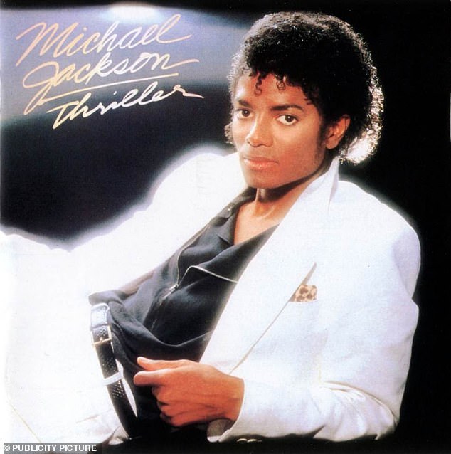 He has 13 Billboard Hot 100 number-one singles, which is the third most of any artist.  The cover of the 1982 album Thriller is shown