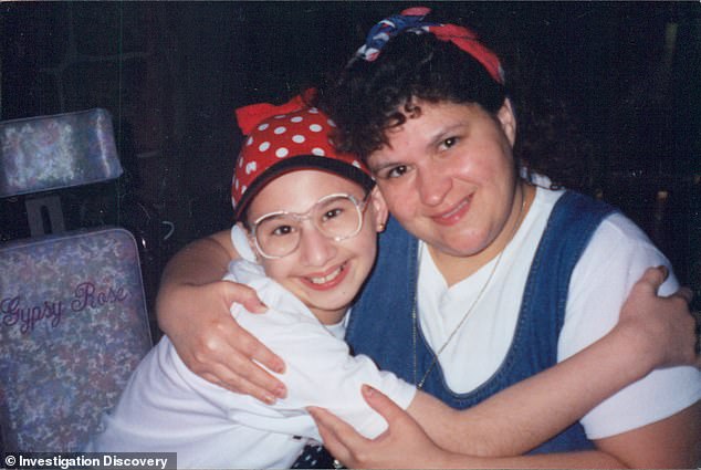 Blanchard, pictured in a childhood photo with mother Clauddine Blanchard, was convicted of the murder in 2016 and sentenced to ten years in prison