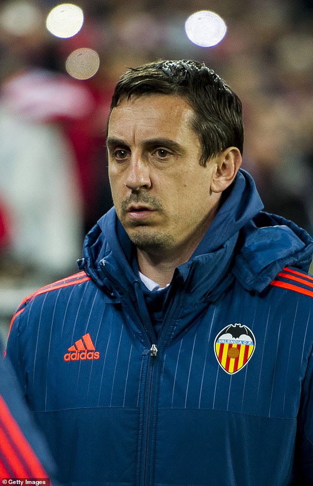 Neville took charge of Valencia between 2015 and 2016 but was sacked after a disastrous four months