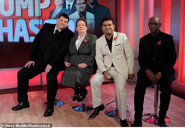 The Chasers, made up of Mark Labbett, Anne, Paul Sinha, Shaun Wallace (all pictured) plus Jenny Ryan and Darragh Ennis, also head to a particular restaurant so they aren't overheard