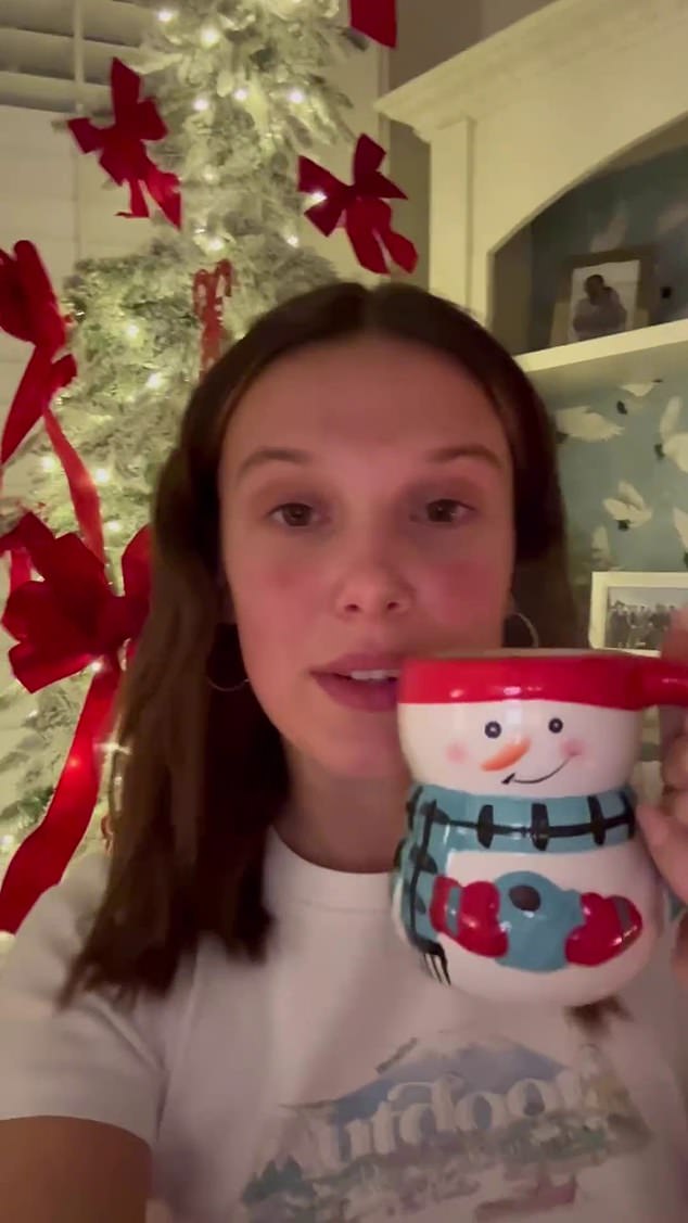 Millie Bobby Brown recorded a video about making hot chocolate using her Nanny Flo's recipe